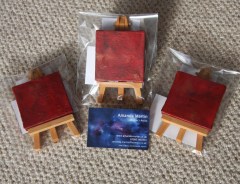 New mini paintings for the Valentines Display at Art in the Heart