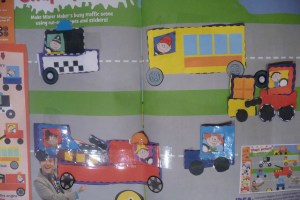 Cutting and sticking. Very theraputic, although not as much as colouring-in.