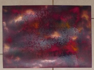 Card painting: the first painting I've done in over a year