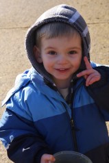 A happy boy to be at the Farm
