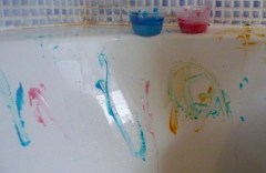 Bath Art 2: Aaron's End (please ignore filthy grout!)