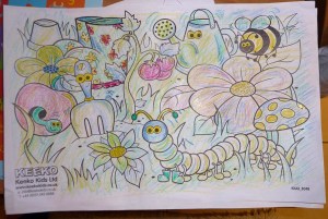 Hubbie's Entry into our Colouring Competition