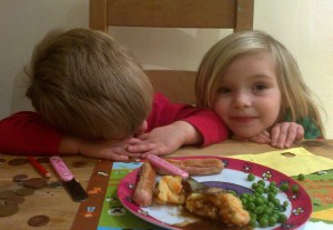 Amber trying to cheer her brother up