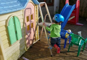 Spring Cleaning: that's the playhouse roof done