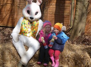 Meeting the Easter Bunny at the Farm