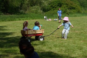 Daughter and friends