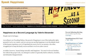 The Speak Happiness Blog
