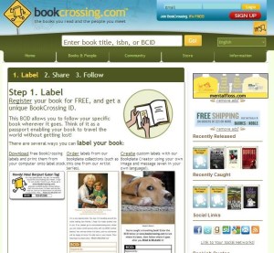 Bookcrossing. Set them free