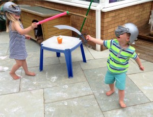 Swords. Wasn't much of an alternative!