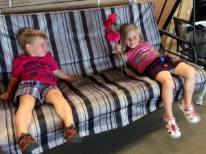 Shopping for flowers