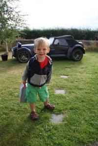 My son's first full day at preschool