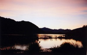 Lake Wanaka at sunset