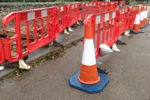 The scene outside my house!