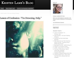 Kristen Lamb's beautifully honest post