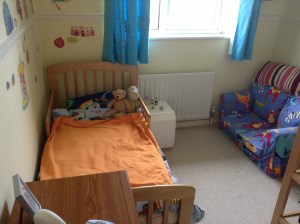 Tidy bedrooms for five minutes