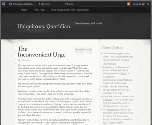 The Inconvenient Urge