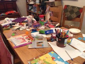 My kitchen table is under there somewhere...