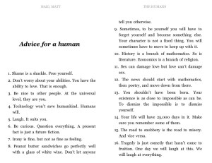 Some of the great advice (better read in context)