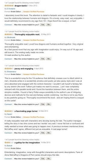 Lovely reviews make it all worth while