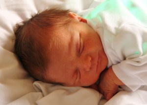 My sleeping son, day one