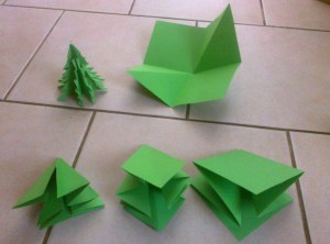 Production line making twelve trees