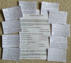 Planning Elements of a Scene