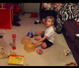 Daughter drumming - stuff she can't do at school