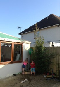 Playing with the hose