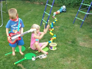 Even the garden is a mess