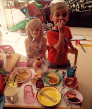 Pyjama Pancake Picnic in the Playroom